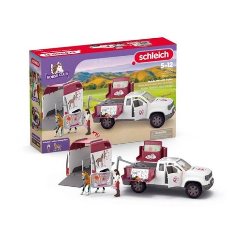 Coffret Vétérinaire Mobile Avec Remorque, Schleich 42704 Horse Club