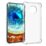 Custodia sottilissima compatibile con Nokia 7.2 Custodia per cellulare di silicone trasparente Cover semplice Bianco e nero Astratto Art