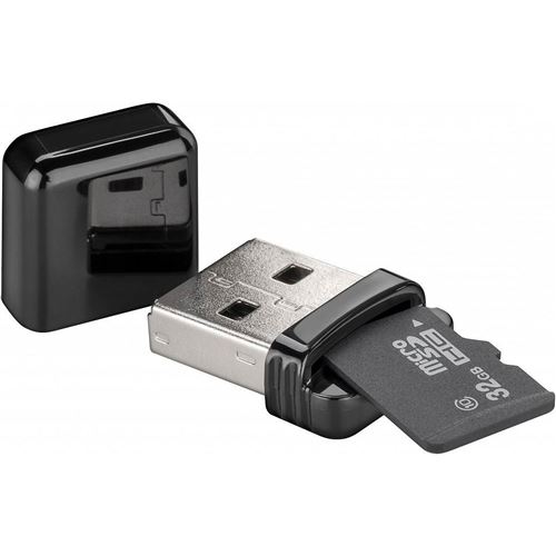 Non Communiqué Goobay Nano Lecteur De Cartes Sur Usb 2.0