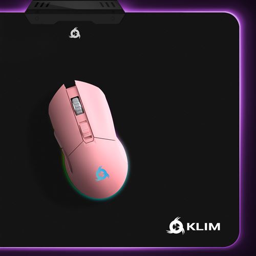 KLIM Blaze - Souris Gamer Sans Fil RGB - Rechargeable Capteur Haute  Précision avec Batterie Longue Durée - Rose - Souris - Achat & prix