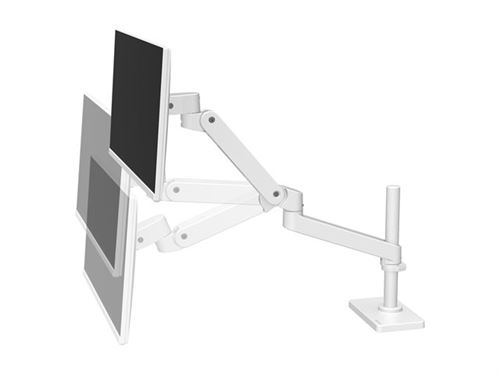 Non Communiqué Blanc Ergotron Lx Pro - Kit De Montage (Bras Pour Moniteur, Poteau Haut) - Pour Écran Lcd - Aluminium - Taille D'écran : Jusqu'à 34 Pouces - Montrable Sur Bureau - Image 1