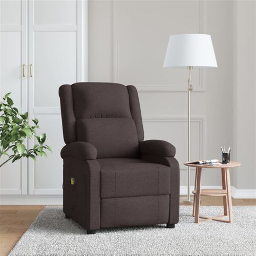 Non Communiqué Marron Fauteuil De Massage Foncé Tissu