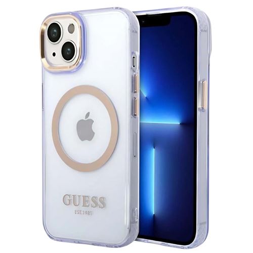 Kate Spade Violet Coque Pour Iphone 14 Série Gold Outline Compatible Magsafe - Image 3