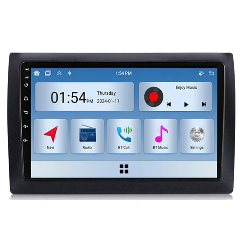 Autoradio RoverOne® Bluetooth CarPlay 2 Din 6Go RAM 128Go ROM pour Fiat Stilo 2002-2010