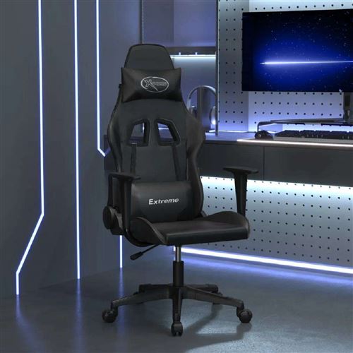 Vidaxl Noir Chaise De Jeu De Massage Similicuir - Image 3