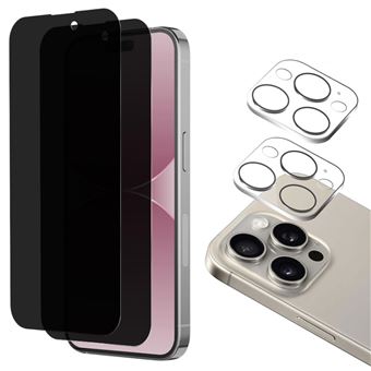 GHL Tech - Verre trempé Anti espion Noir iPhone 13 6.1 pouces - Protection  écran smartphone - Rue du Commerce