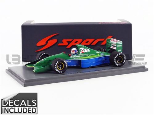 Voiture Miniature de Collection SPARK 1-43 - JORDAN 191 - Canada GP 1991 - Green - S8077
