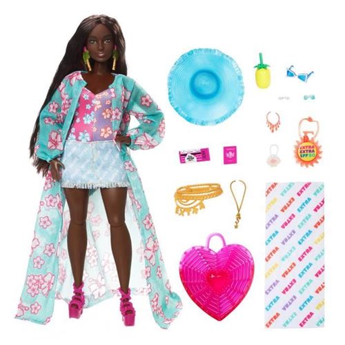 Barbie extra plage - HPB14- Poupée mannequin barbie
