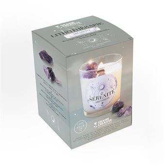 Kit DIY bougie énergie sérénité - Améthyste / Santal - Graine Créative