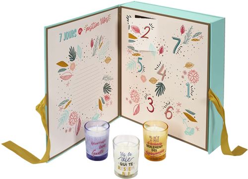 The Home Deco Factory - Coffret 7 bougies 7 jours de positive vibes