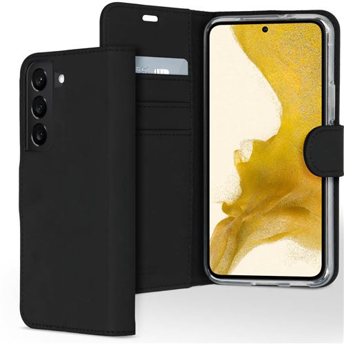 Étui de téléphone portefeuilWallet Samsung Galaxy S22 - Noir Accezz