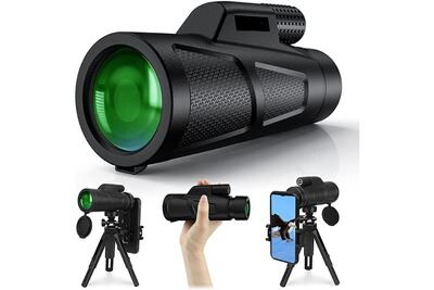 Télescope Monoculaire BOSSDUN 10-30x50 HD Zoom - Pour Smartphone, Observation Des Oiseaux Et étoiles - Noir