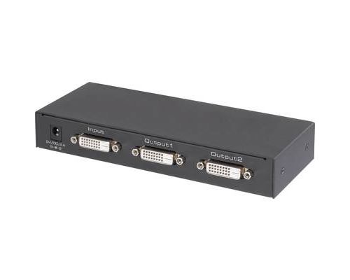 Renkforce 2 ports Répartiteur DVI compatible avec lultra HD 3840 x 2160 pixels noir