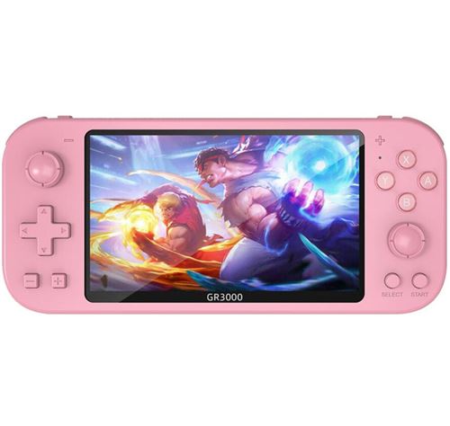 Console SZSMART gr3000 5.1 ips 12+ simulateurs 8g 3000+ jeu rose