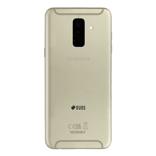 Non Communiqué Dorée Cache Batterie Original Pour Galaxy A6 Plus Avec Adhésif Intégré Samsung