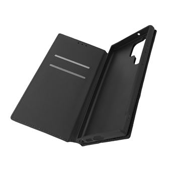 Housse pour Samsung Galaxy S23 Ultra Clapet Porte-carte Support Vidéo Avizar Noir - 1