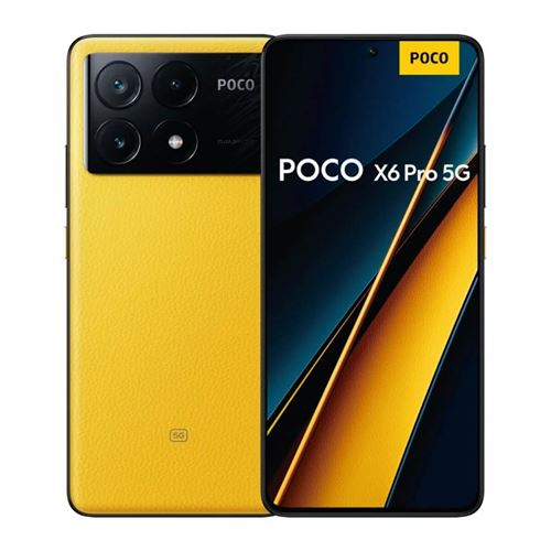 Smartphone Xiaomi POCO X6 Pro 5G Double SIM 6.67 256 Go Jaune