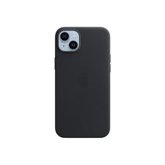 Apple - Coque de protection pour téléphone portable - compatibilité avec MagSafe - cuir - noir minuit - pour iPhone 14 Plus