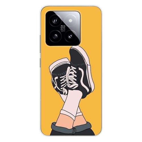 Coque en silicone imprimée compatible Xiaomi 14 Pro Sneakers