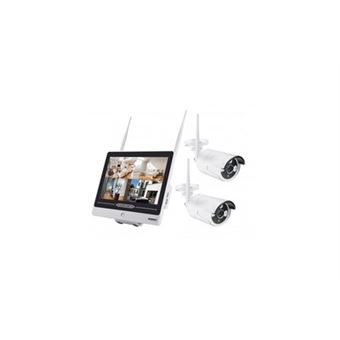Semac kit 2x cameras pro vidéo surveillance full hd 1080p avec ecran 12 ...