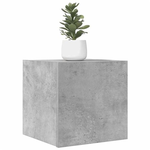 VidaXL Meuble TV mural Gris béton 30,5x30x30 cm