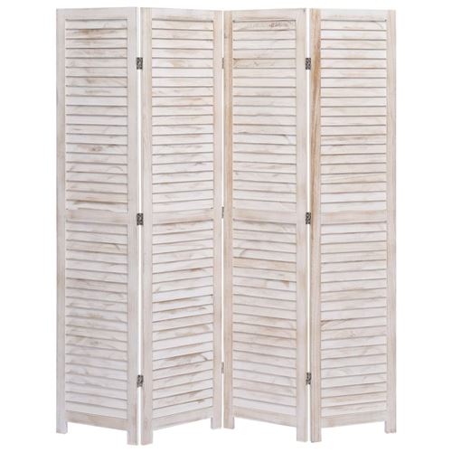 vidaXL Cloison de séparation 4 panneaux 140x165 cm Bois