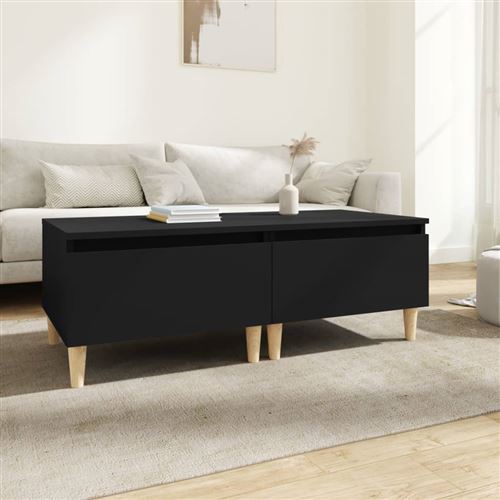 vidaXL - Table d'appoint - Set de 2 tables - 50x46x35 cm - Noir - Image 2