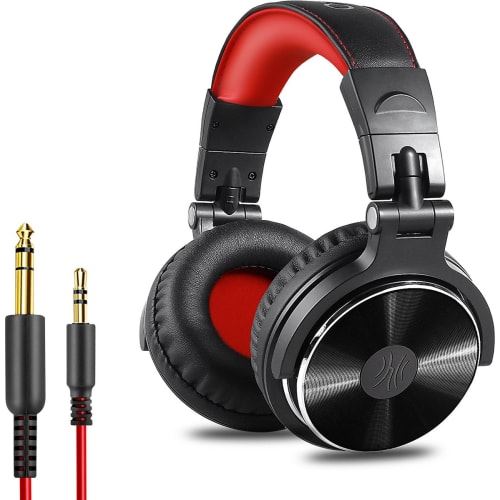Non Communiqué Rouge Casque Audio Oneodio Pro10 Pro10r Avec Fil Jack 6.35Mm Jack 3.5Mm Circum Auriculaire Plastique