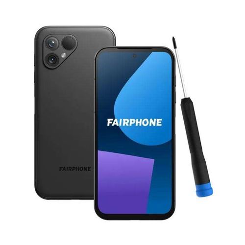 Smartphone Fairphone 4 noir RAM 8 Go stockage 256 Go État correct - N/A reconditionné disponible sur Fnac