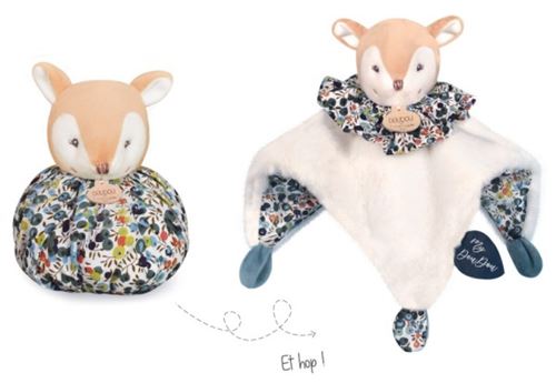 Doudou boule 3 en 1 Faon Les petits futés - Image 2