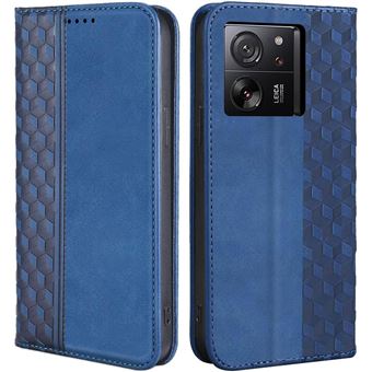 Coque pour Xiaomi 13T / 13T Pro, Protection Cuir Synthétique Bleu Marine Fermeture Magnétique - BOOLING - 1