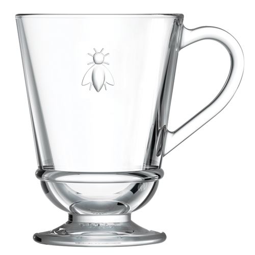 Non Communiqué Transparent Mug Abeille 27,5 Cl (Lot De 2) - La Rochere - / Cristal - Verre