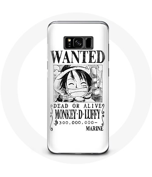Coque pour Samsung Galaxy S8 plus One Piece Manga affiche de recherche Blanche Maniacase