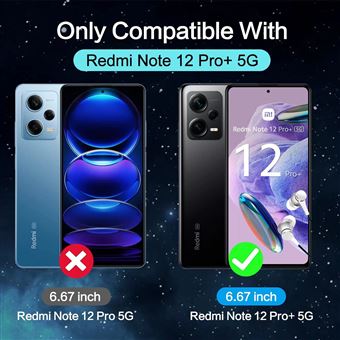 Coque pour Xiaomi Redmi Note 12 Pro 5G + 2x Verres trempés - Etui