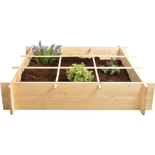 Secrets Du Potager - Carré potager en bois 1 mètre