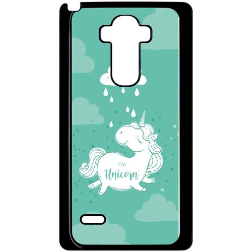 Coque Lg G4 Stylus Unicorne Nuage Fond Mint