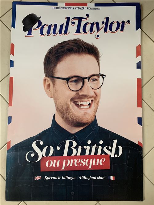 Paul TAYLOR - So British ou Presque - 80X120cm - Affiche