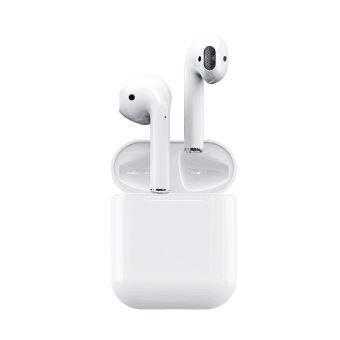 Ecouteurs sans fil bluetooth 5.0 TWS i12 sport earphone stéréo Mini earbuds  ecouteur Touch Control,pour iphone ios Android Samsung Xiaomi Huawei  smartphones,support Siri and QI Wireless charging (Blanc) - Ecouteurs
