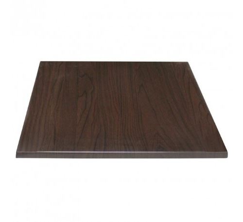 Plateau de table carré marron foncé 600mm