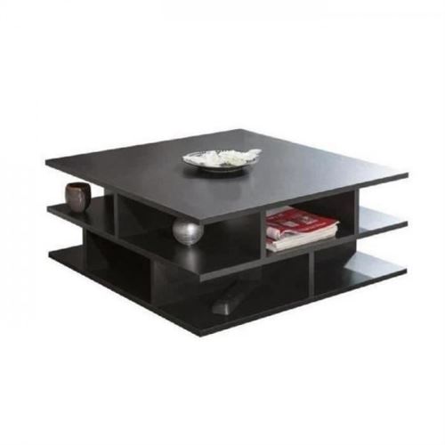 MAD Table basse multicases style contemporain noir - L 70 x l 70 cm