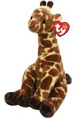 Ty girafe en peluche junior 15 cm polyester marron
