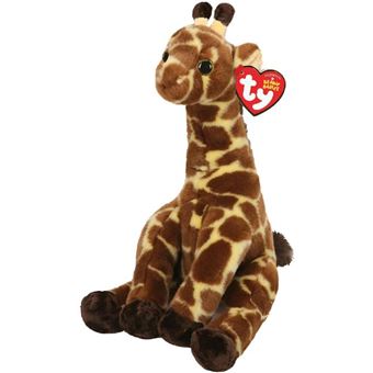 Ty girafe en peluche junior 15 cm polyester marron