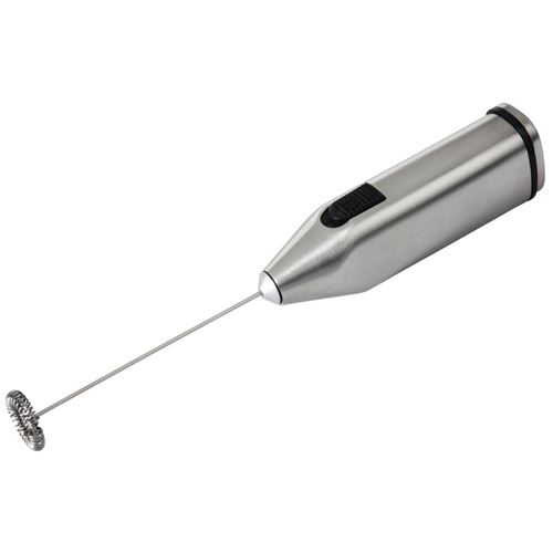 Xavax Émulsionneur Edelcopter , fonctionne sur piles pour émulsionner le lait en crème, piles incluses, acier inoxydable, argent