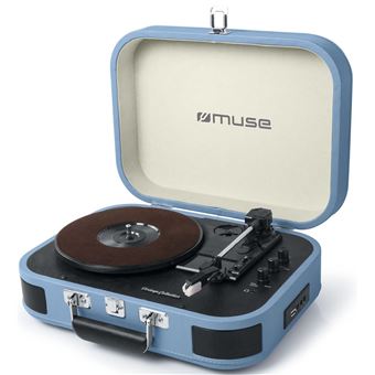 Platine vinyle Bluetooth Muse MT-201 BTB Bleu