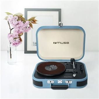Platine vinyle Bluetooth Muse MT-201 BTB Bleu