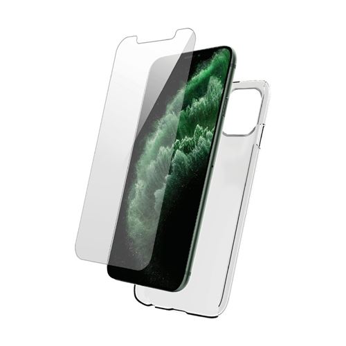 Bigben - Pack Coque souple + Verre Trempé pour iPhone 11 Pro