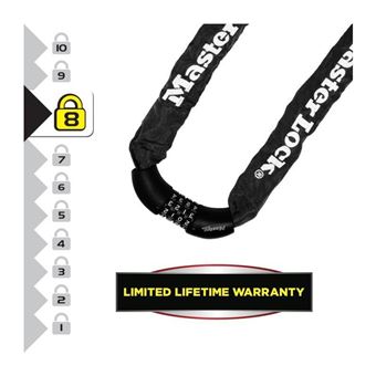 MASTER LOCK Chaîne Antivol Vélo - Serrure a Code