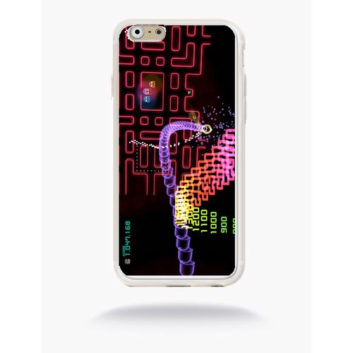 Coque Pacman Color Compatible Apple Iphone 6 Silicone Blanc Mat