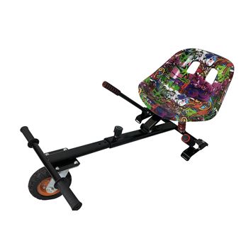 All-Terrain Hoverboard Purple Graffiti Hoverkart - 1