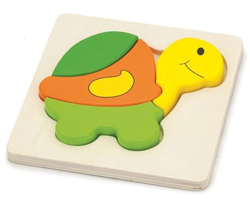 Viga Toys mini puzzle tortue 4 pièces 14,8 cm